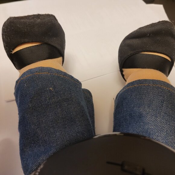 Pottery Barn Kids Chloe Cloth Rag Doll 15" Soft Bendable Legs Brown Hair Ex Con - Picture 4 of 5